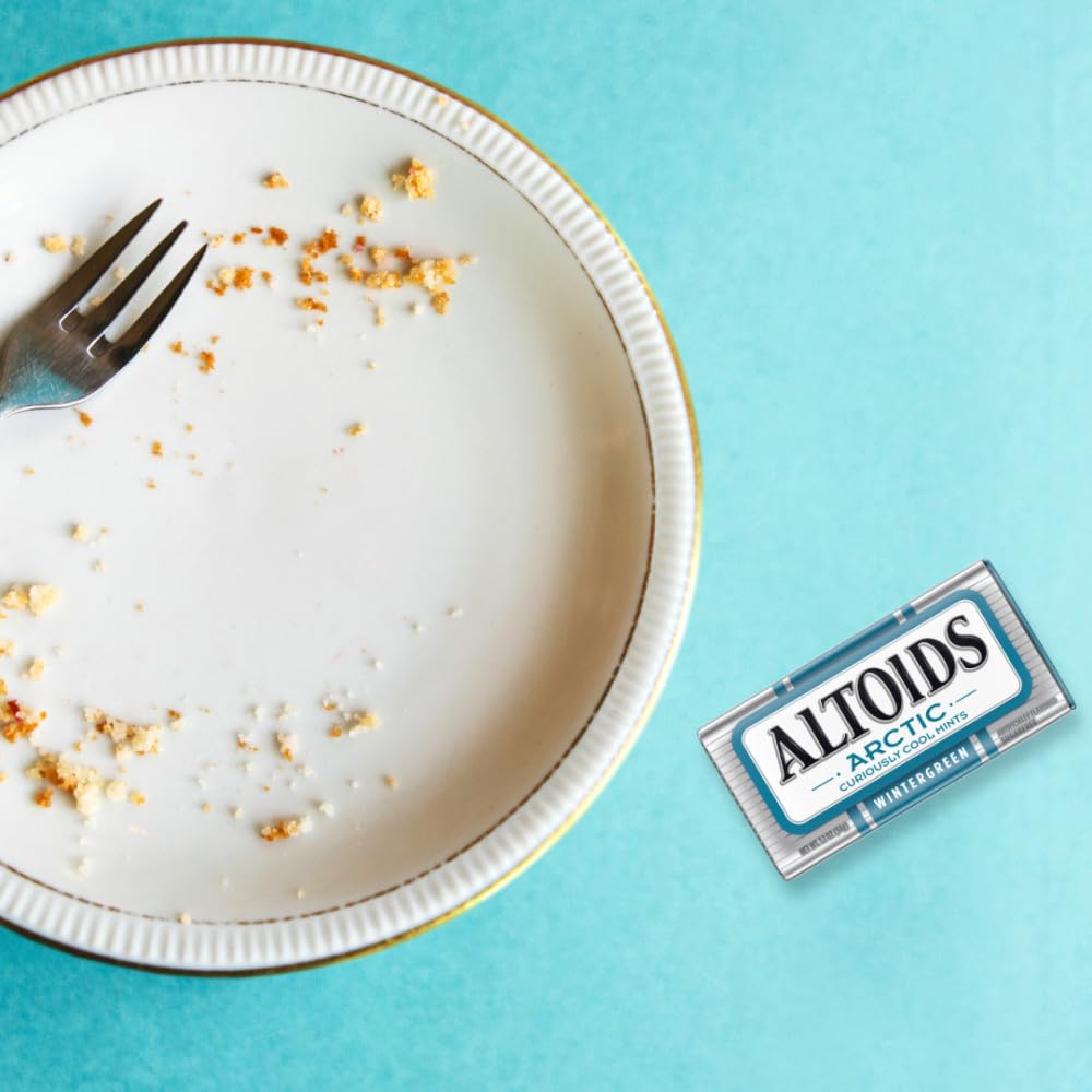ALTOIDS Arctic Wintergreen Breath Mints Sugar Free Hard Candy Bulk, 1.2 oz Tin (8 Pack) - Image 7