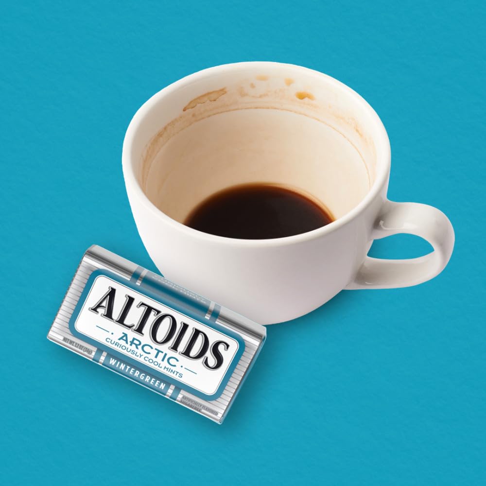 ALTOIDS Arctic Wintergreen Breath Mints Sugar Free Hard Candy Bulk, 1.2 oz Tin (8 Pack) - Image 8