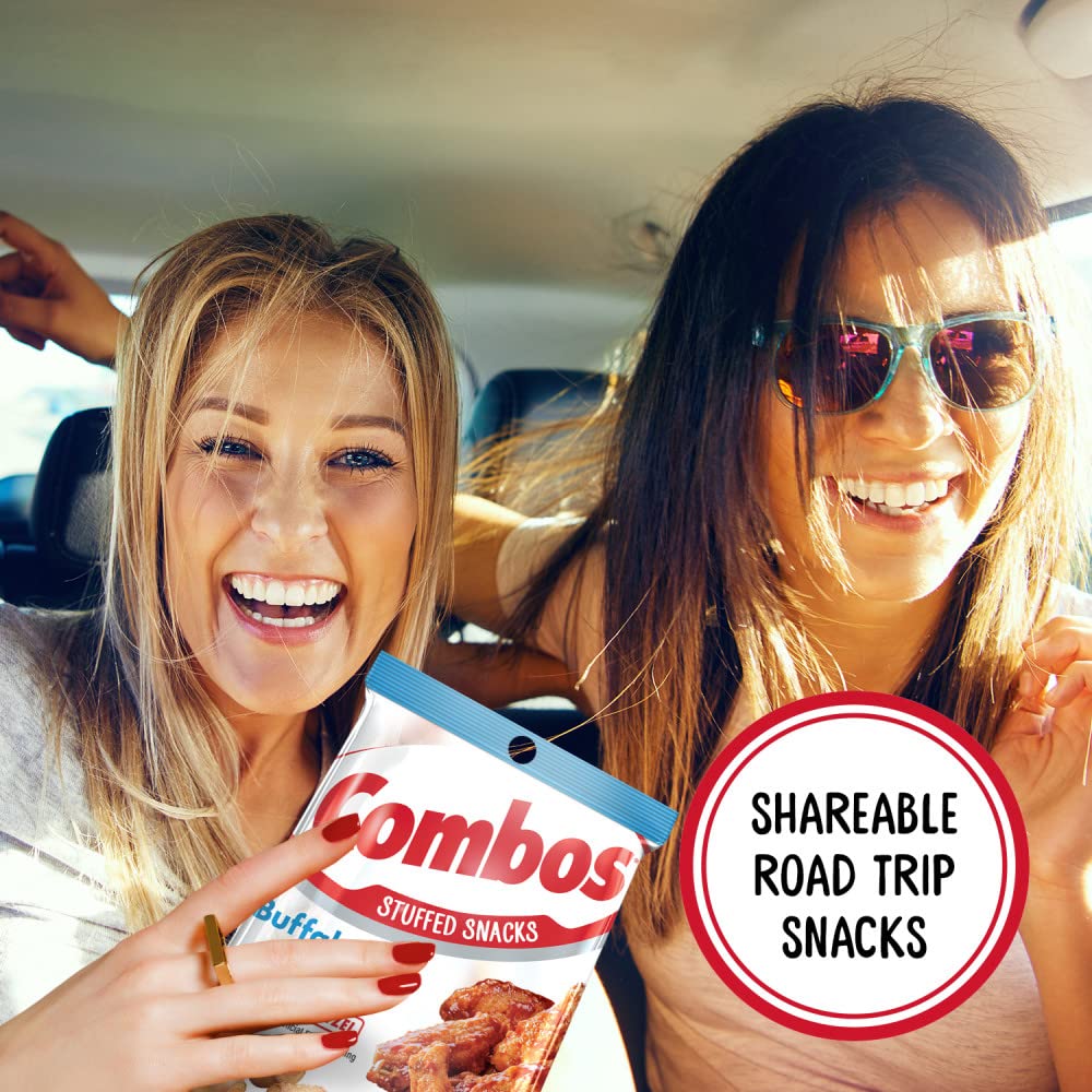 COMBOS Cheese Snacks - Buffalo Blue Cheese and Crackers Snack Packs, Baked Cracker Snack, 6.3-Ounce Bulk Bag (Pack of 12) - Image 7