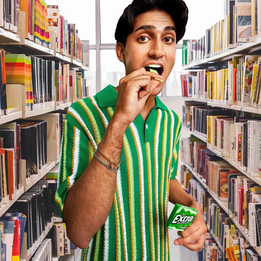 Extra Gum Spearmint Sugarfree Gum Bulk, Individually Wrapped, Perfect for Long Lasting Fresh Breath at School, Work & Travel 15 Count, Pack of 10 - Image 7