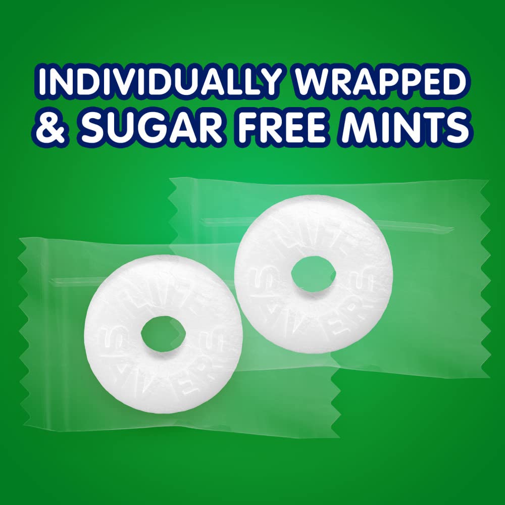 LIFE SAVERS Breath Mints Sugar Free Candy, Wint-O-Green Mint Hard Candy Bag for Goodie Bags, Road Trips, School, Work, 2.75 oz (Pack of 12) - Image 4