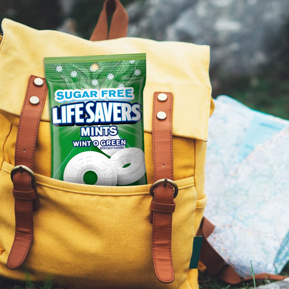 LIFE SAVERS Breath Mints Sugar Free Candy, Wint-O-Green Mint Hard Candy Bag for Goodie Bags, Road Trips, School, Work, 2.75 oz (Pack of 12) - Image 5