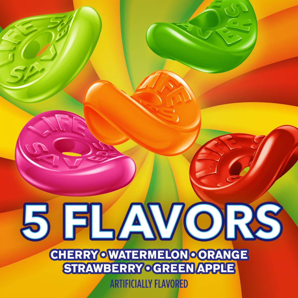 LIFE SAVERS GUMMIES 5 Flavors Gummy Summer Candy, Sharing Size, 14.5 oz Bag - Image 4