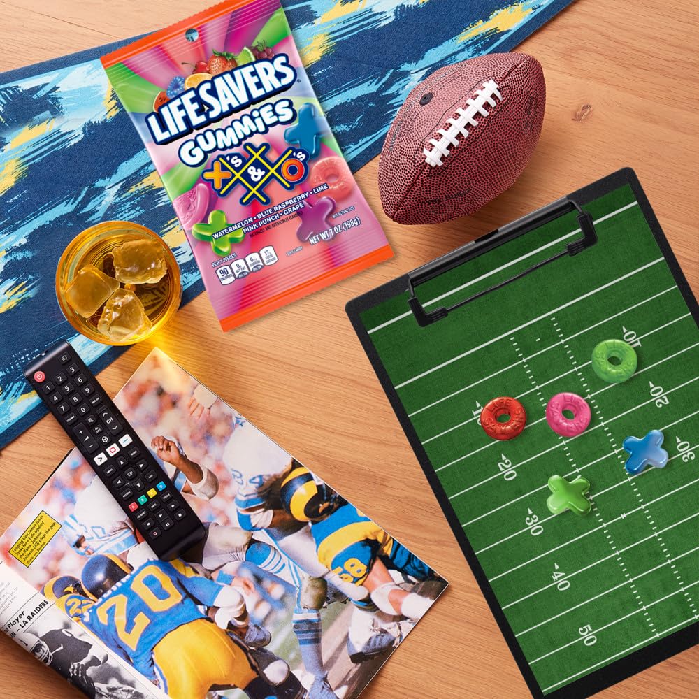 LIFE SAVERS Gummies X's & O's Gummy Candy Game Night Family Game Snack, 7 Oz Bag, 12 Pack - Image 7