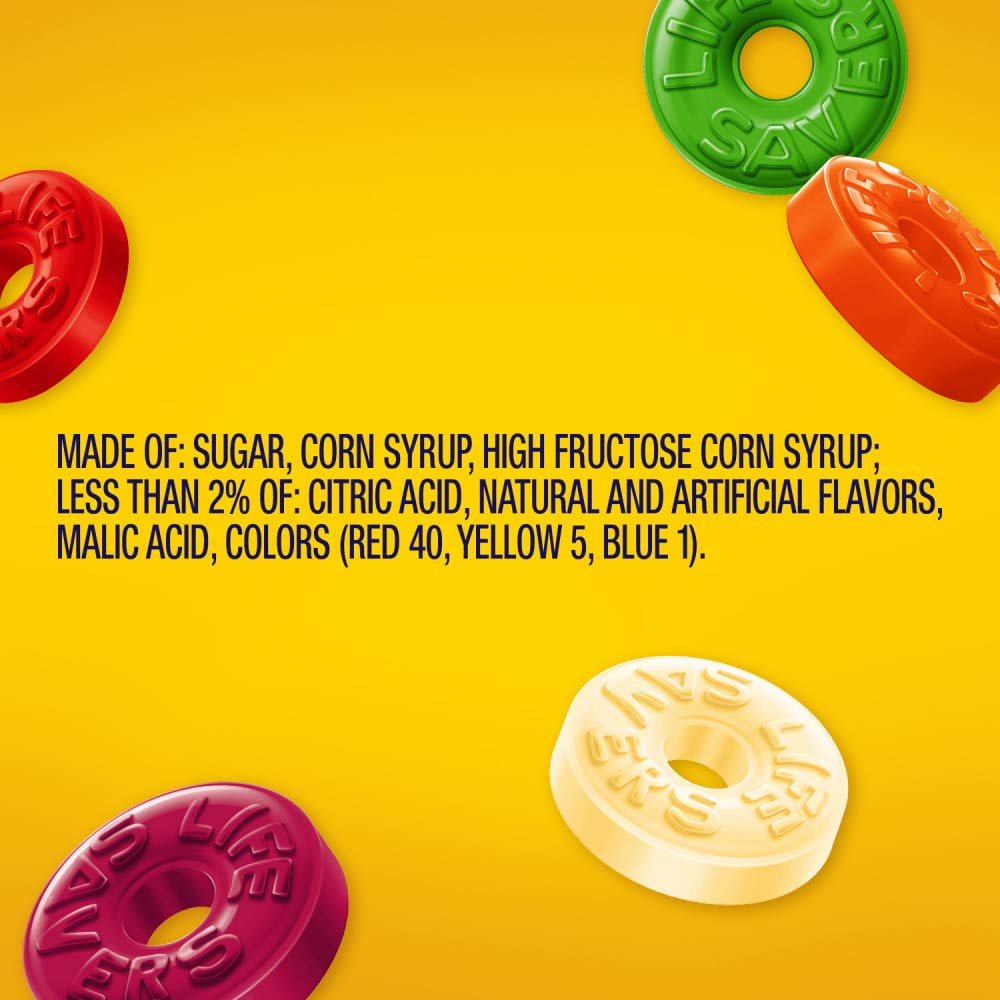 LIFE SAVERS Hard Candy Bag 5 Flavors, Hard Candy Individually Wrapped for Goodie Bags, Road Trips, Treats, Offices, Celebrations, 50-Ounce Party Size (Pack of 2) - Image 3