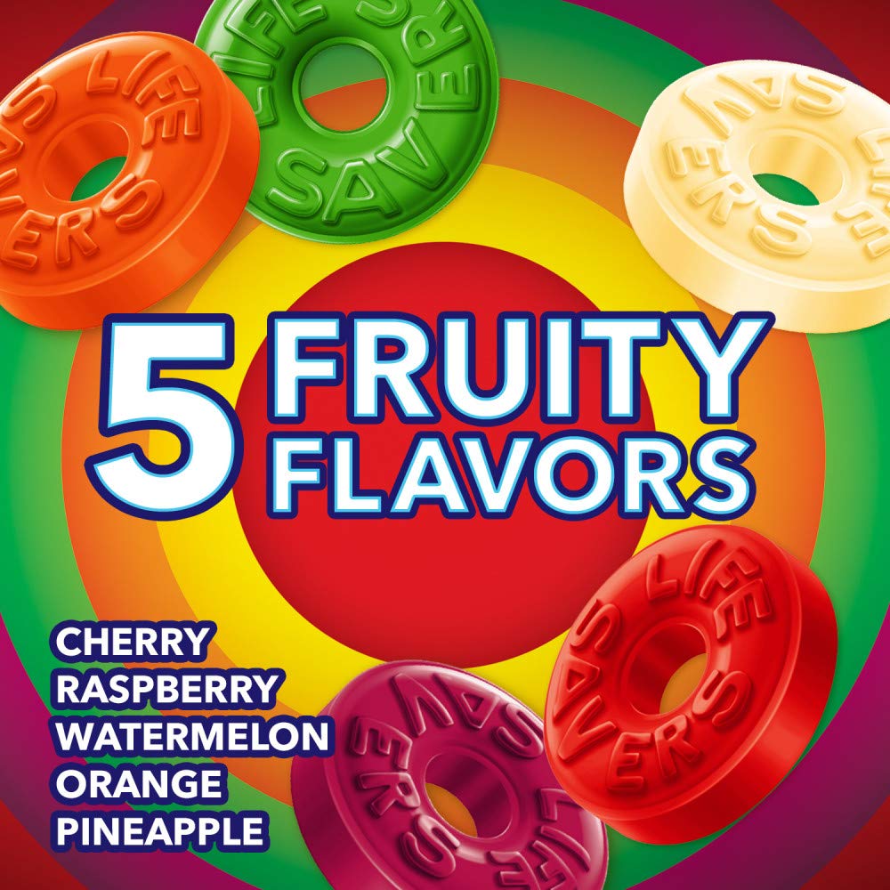 LIFE SAVERS Hard Candy Bag 5 Flavors, Hard Candy Individually Wrapped for Goodie Bags, Road Trips, Treats, Offices, Celebrations, 50-Ounce Party Size (Pack of 2) - Image 6