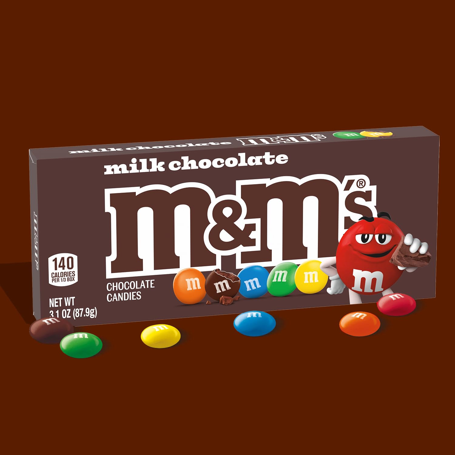 M&M'S Milk Chocolate Candy Movie Theater Box, 3.10 Ounce (Pack of 12) - Image 7