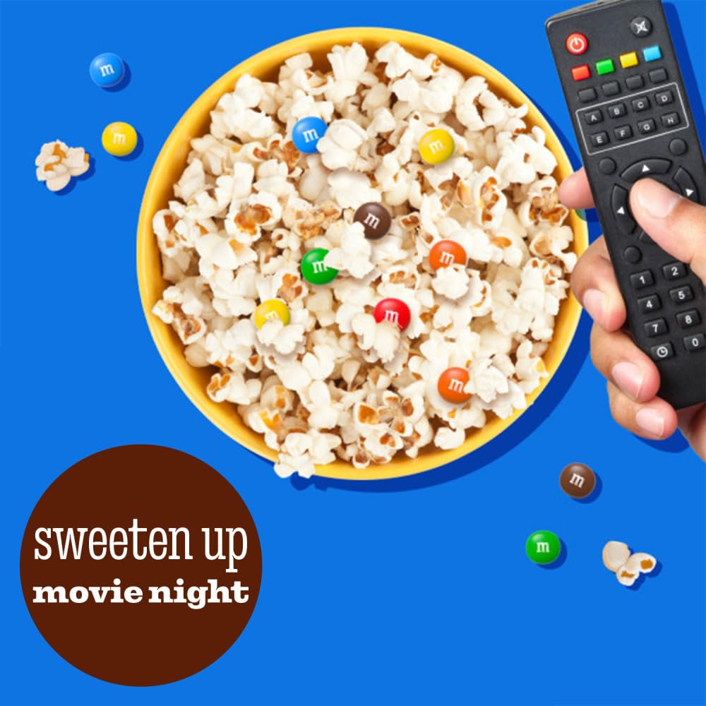 M&M'S Milk Chocolate Candy, Party Size, 2.4 lb Resealable Bag for Parties, Baking & Sharing - Image 6