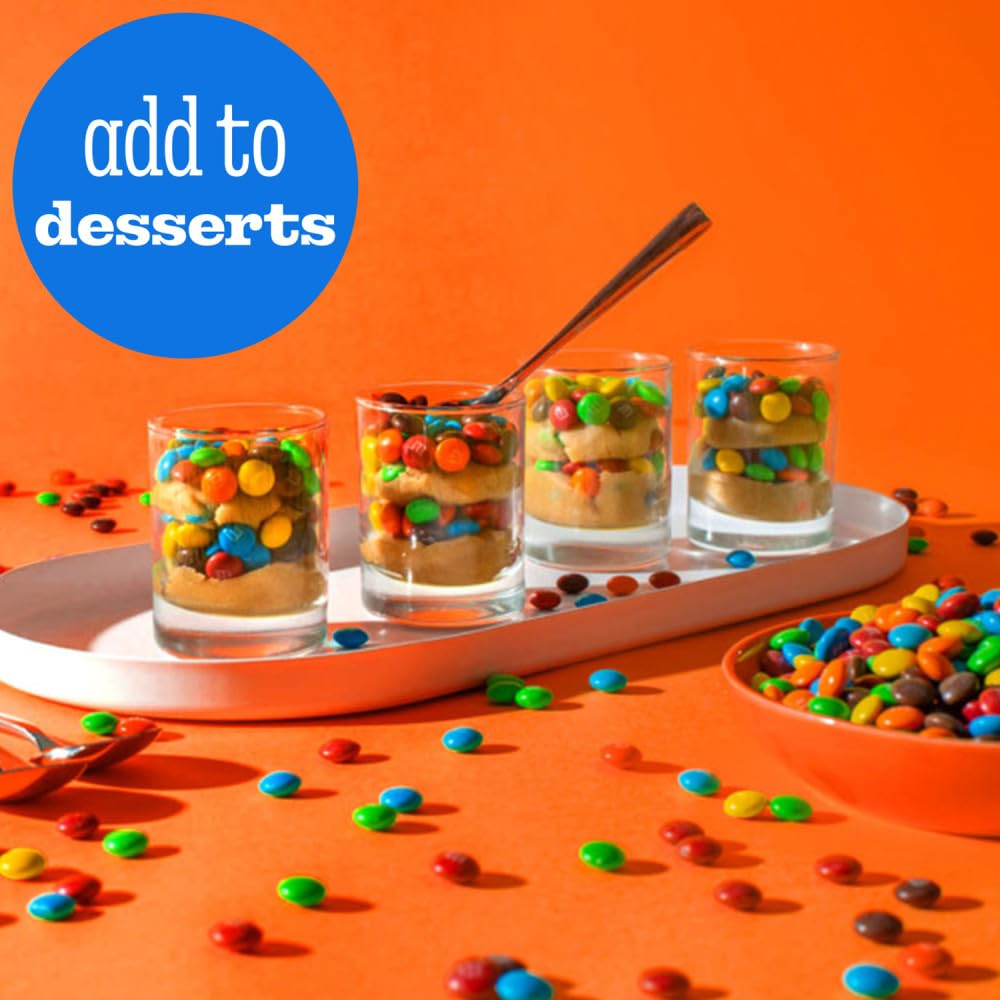 M&M'S Milk Chocolate Candy, Party Size, 2.4 lb Resealable Bag for Parties, Baking & Sharing - Image 7