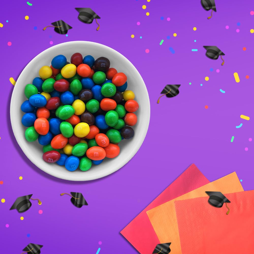 M&M'S Peanut Milk Chocolate Candy Resealable Bulk Pack, Party Size, 38 oz Bag, For Sharing, Baking and Snacking - Image 8