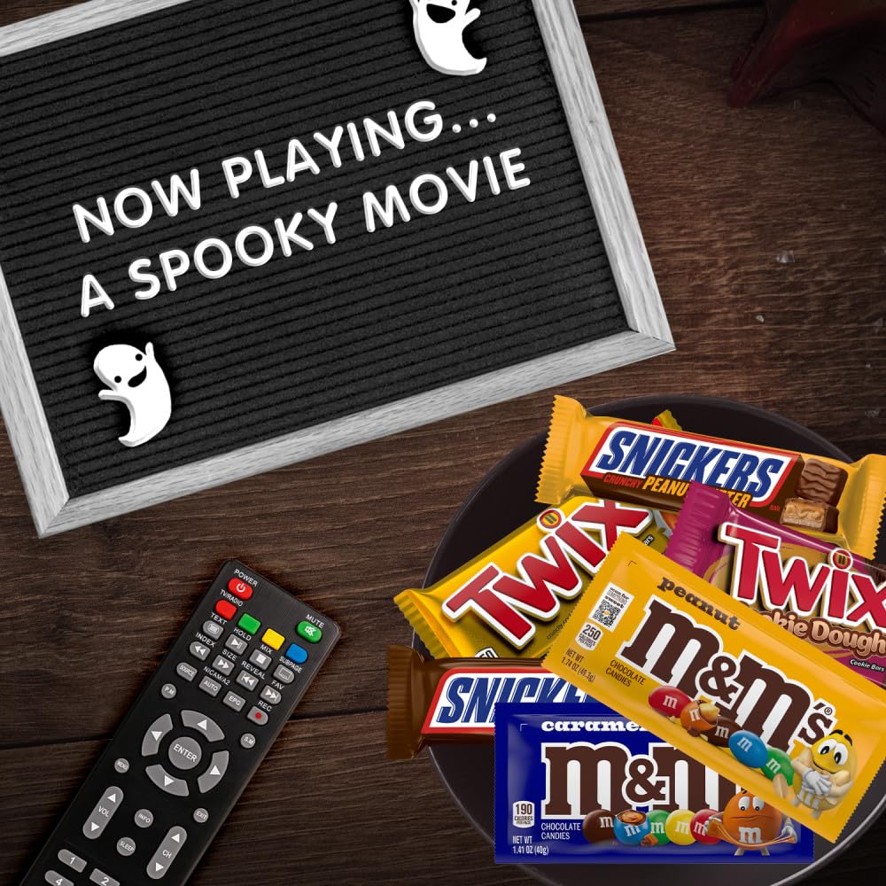 Mars M&M's Peanut, M&M's Caramel, Snickers Original, Peanut Butter Squared, Twix Cookie Dough Variety Pack Full Size Individually Wrapped Milk Chocolate Candy Bars, 18 Ct - Image 3