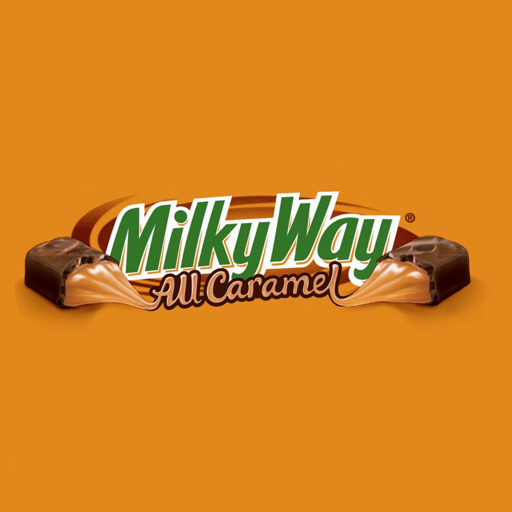 MILKY WAY All Caramel Milk Chocolate Bar Caramel Candy Full Size Bar, 1.55 Oz Single Pack, 24 Count - Image 4