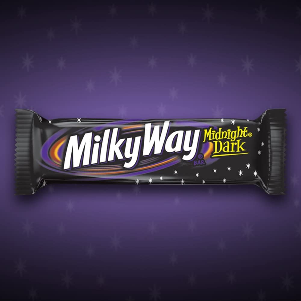 MILKY WAY Dark Chocolate Candy Bars, Midnight Dark, Full Size, 1.76 oz (Pack of 24) Chocolate Bars Bulk - Image 3