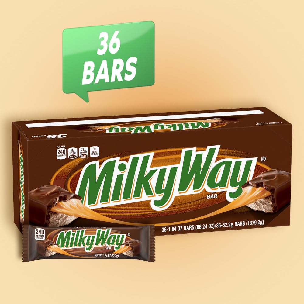 MilkyWay Candy Milk Chocolate Bars Bulk Pack, Full Size, 1.84 oz Pack of 36) - Image 4