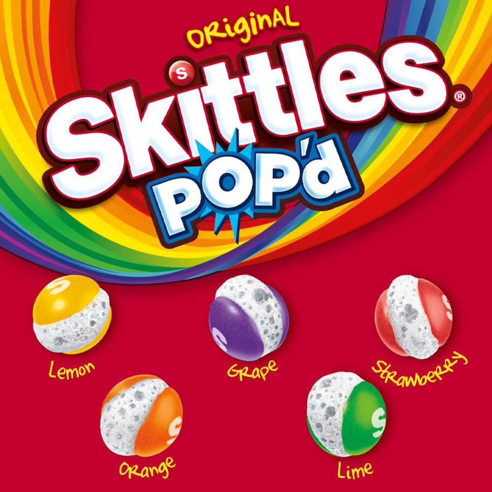 SKITTLES POP'd Originals Freeze Dried Candy, Freeze Dried Snacks, 5.5 Oz Bag - Image 5