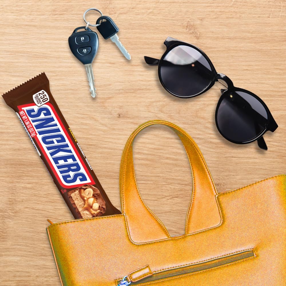 SNICKERS Full Size Bulk Milk Chocolate Candy Bars, 1.86 oz Bar, 48 ct Box - Image 5