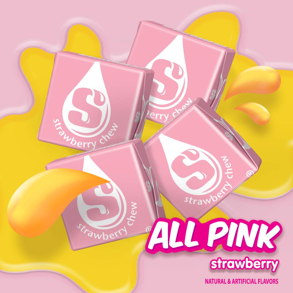 STARBURST All Pink Fruit Chews Chewy Candy Bulk Pack, Sharing Size, 15.6 oz Bag (Pack of 6) - Image 3