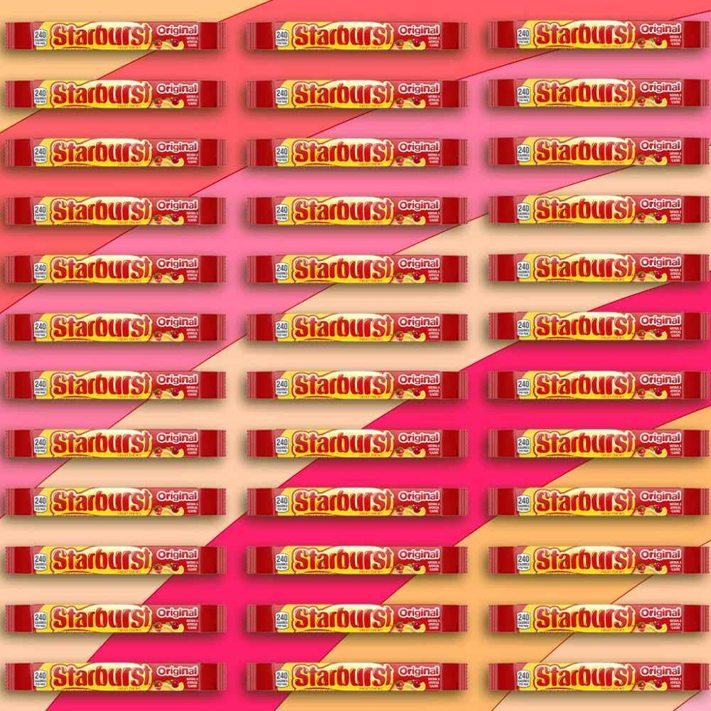 STARBURST Original Full Size Fruit Chews Candy Bulk, Chewy Candy for Parties, 2.07 oz (36 Single Packs) - Image 6