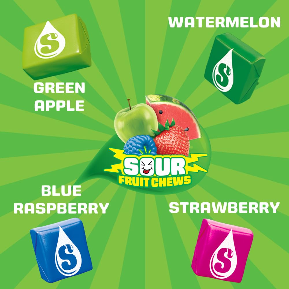 STARBURST Sour Chewy Candy Individually Wrapped Fruit Chew, Sharing Size, 15.6 Oz Resealable Bag - Image 6