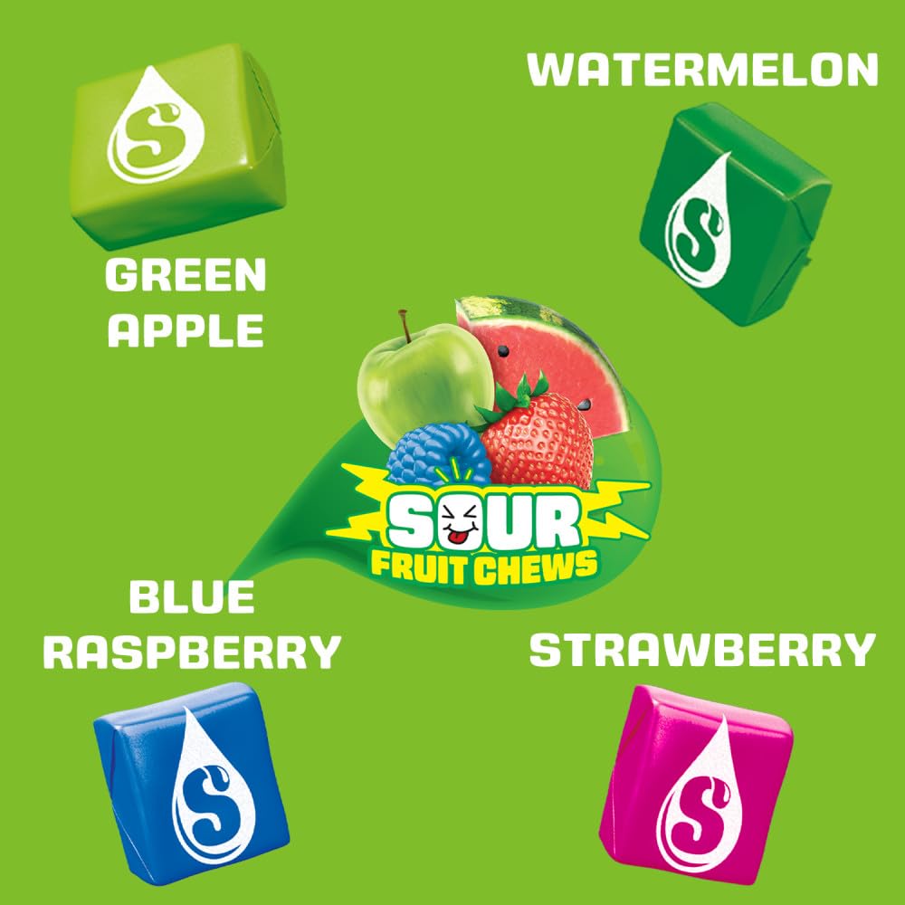 STARBURST Sour Chewy Candy Individually Wrapped Tart Fruit Chew, Share Size, 2.07 Oz Pack, 24 Count - Image 4