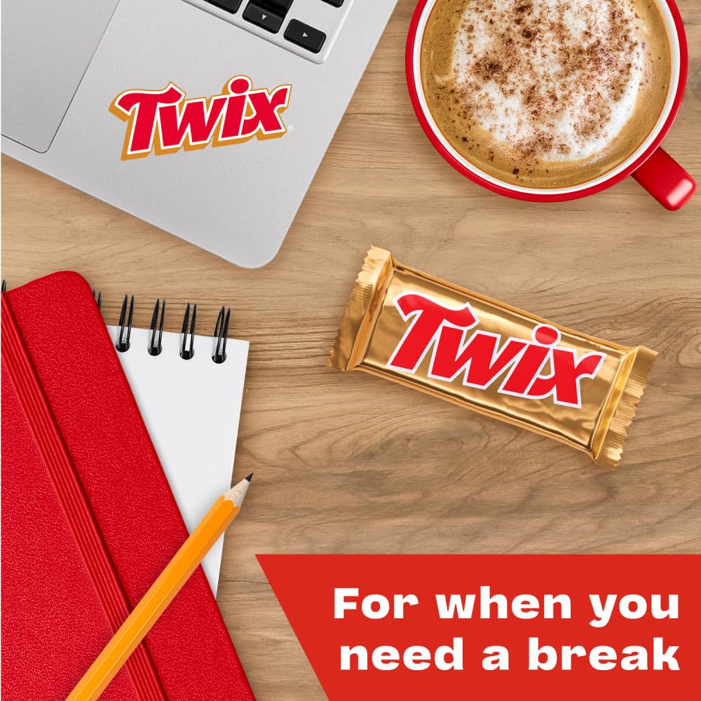 TWIX Bulk Chocolate Candy Individually Wrapped, Full Size, Caramel Chocolate Cookie Candy Bar, Perfect for Snacks, Parites, Goodie Bags, Holidays 36-Count Box - Image 7