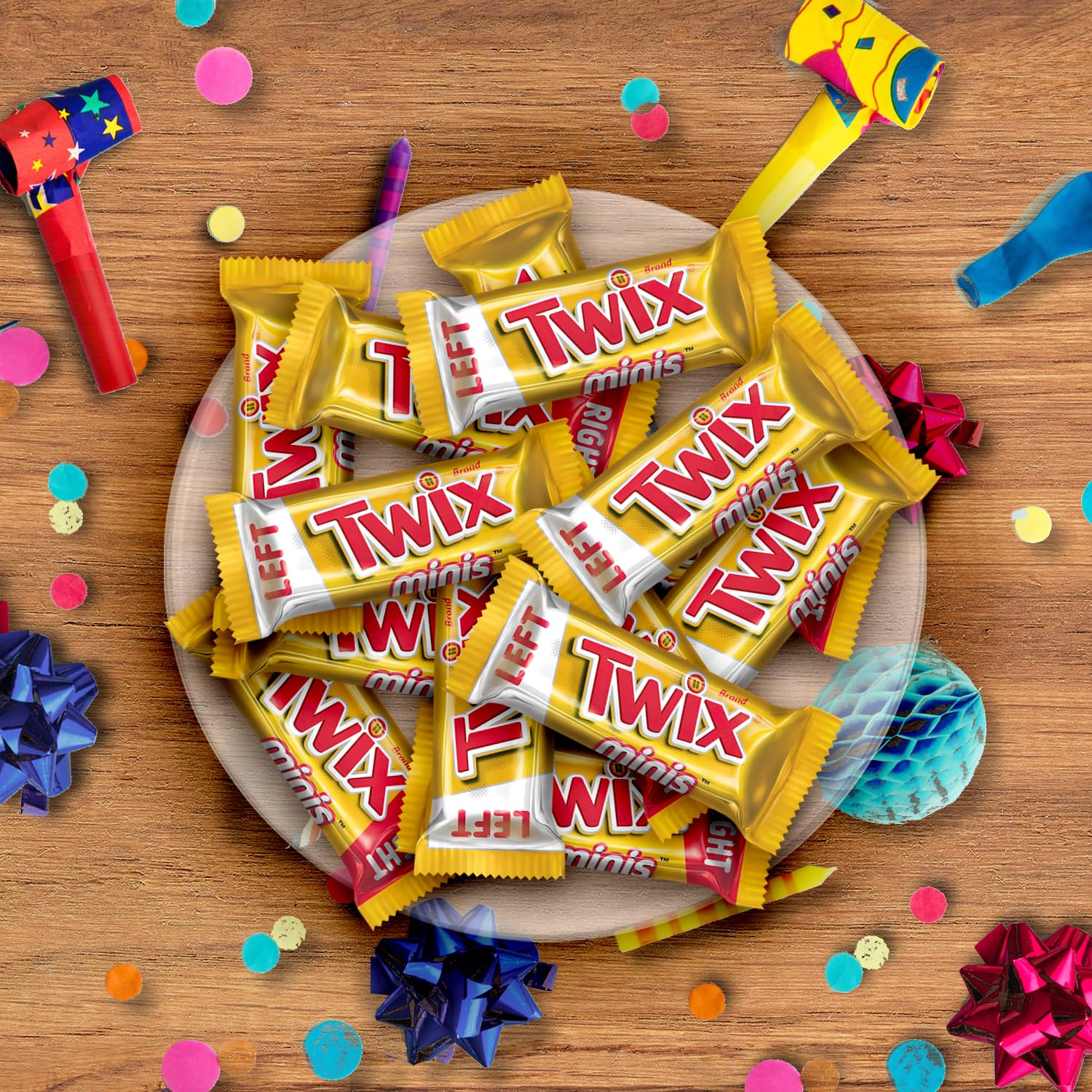 TWIX Caramel Minis Size Chocolate Cookie Bar Candy Bag, 35.6 oz, 95 pieces - Image 6