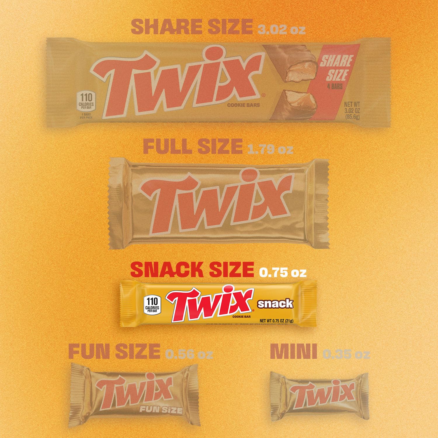 TWIX Snack Size Caramel Cookie Crunch On the Go Milk Chocolate Bars Individually Wrapped Candy, 0.75 Oz (Pack of 24) - Image 5